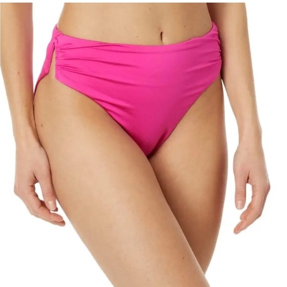 Trina Turk Blue  Women's Monaco High-Waist Side-Slit Swim Bottoms. NWT - Picture 1 of 10